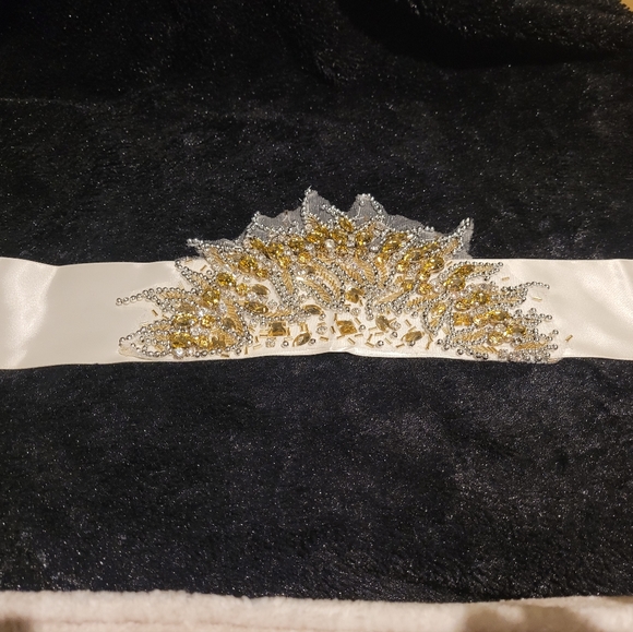 Beaded and sequined accent belt - Picture 2 of 5